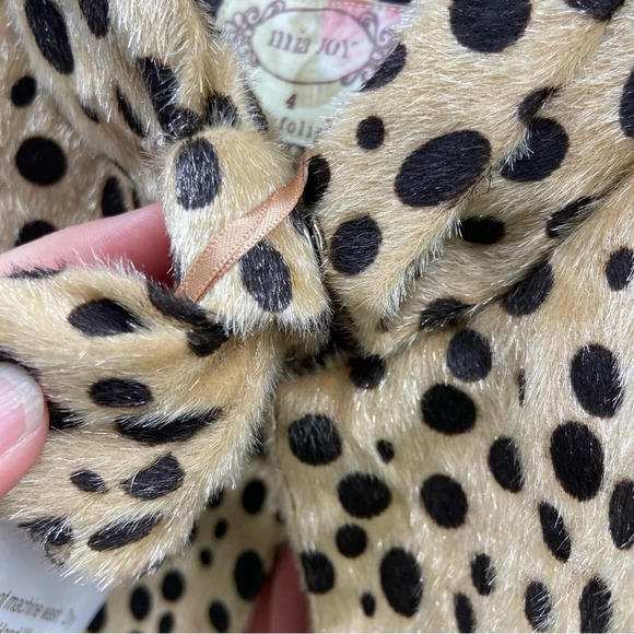 Joyfolie Mia Joy Cheetah Animal Print Faux Fur Jimmie Swing Coat Size 4 NWT - Picture 9 of 10
